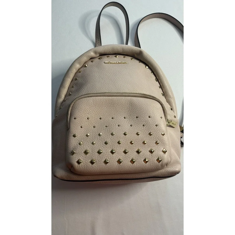 Michael Kors Women's Medium Backpack In Pink GUC Pre-Owned  Adjustable Straps
